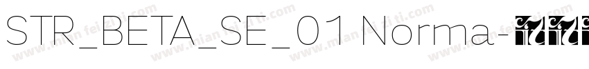STR_BETA_SE_01 Norma字体转换